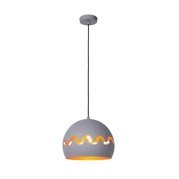 Lucide Corentin - hanglamp - Ø 28 x 153 cm - grijs