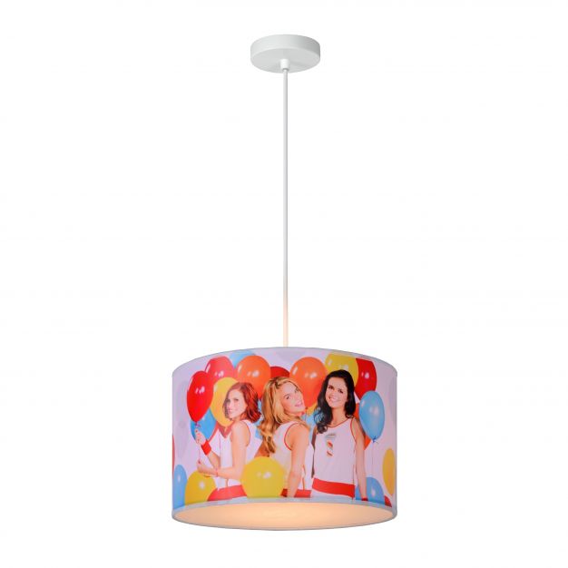 Lucide K3 - kinder hanglamp - Ø 30 x 150 cm - wit