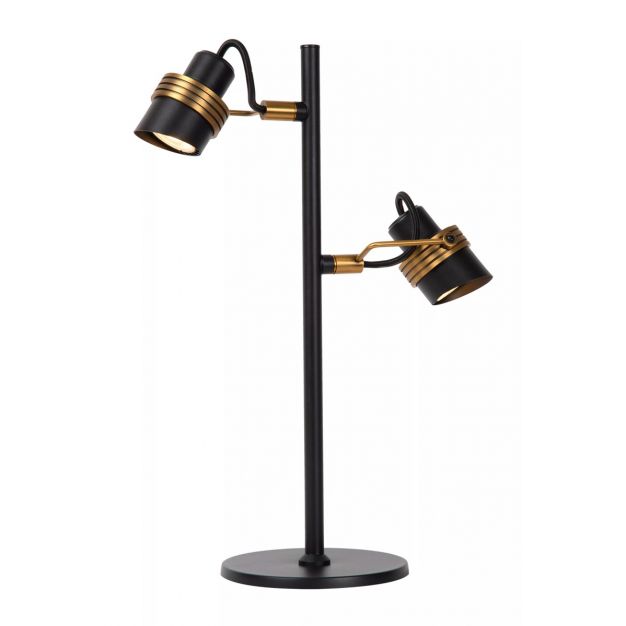 Lucide Tundran - tafellamp - 30 x 15 x 45 cm - zwart 