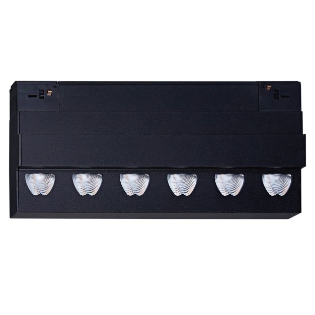 VK Lighting - magnetisch railsysteem - railspot - 30 x 2,4 x 12,3 cm - 18W LED incl. - 1-10V dimbaar - zwart