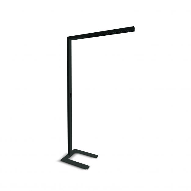 ONE Light Office Floor Stand Range - vloerlamp - 200 cm - 75W dimbare LED incl - zwart
