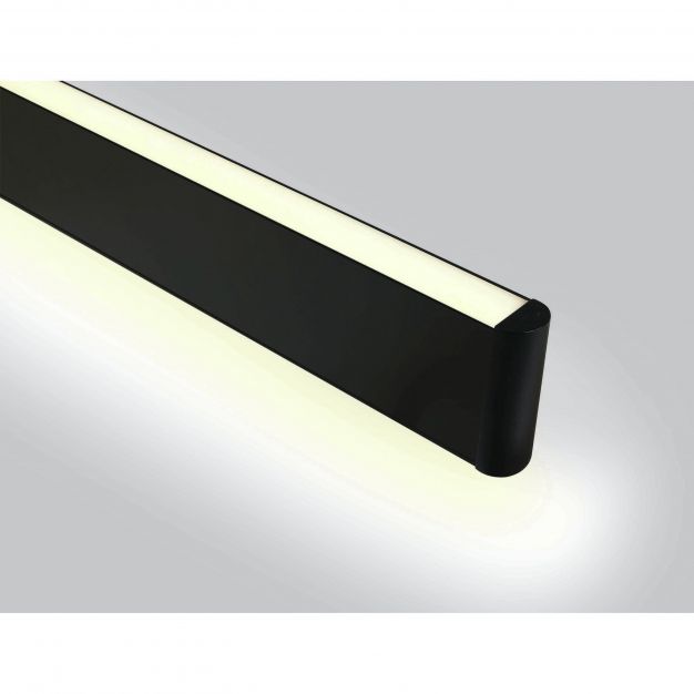 ONE Light Up & Down LED Linear Profiles - hanglamp - 117,5 x 2,2 x 8,5 cm - 40W LED incl. - zwart - witte lichtkleur