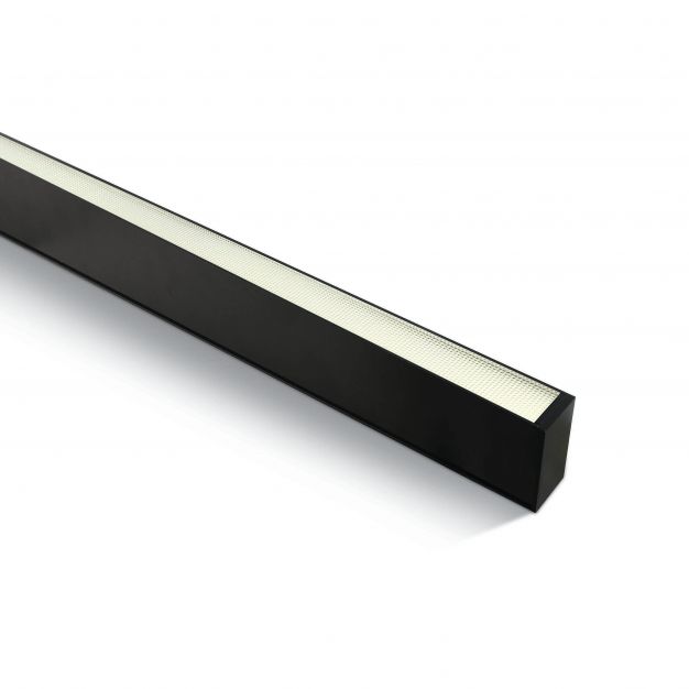 ONE Light LED Linear Profiles - plafond/hanglamp - 120 x 7 x 3,5 cm - 40W LED incl. - zwart - witte lichtkleur