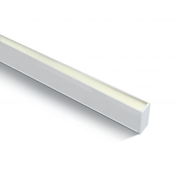 ONE Light LED Linear Profiles - plafond/hanglamp - 120 x 7 x 3,5 cm - 40W LED incl. - wit - warm witte lichtkleur