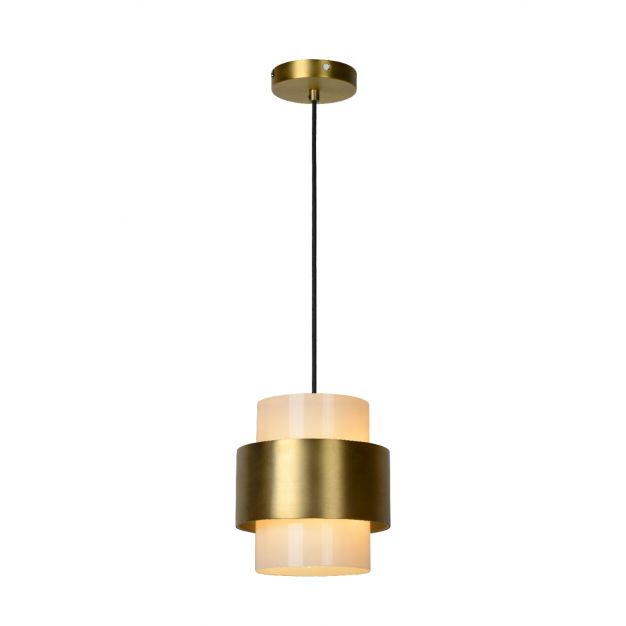 Lucide Firmin - hanglamp - Ø 20 x 150 cm - mat goud/messing