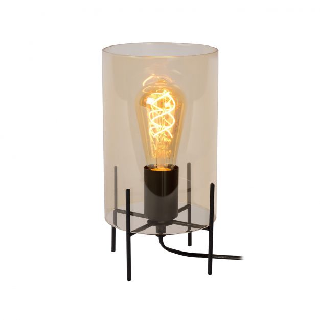 Lucide Steffie - tafellamp - Ø 15,5 x 27 cm - amber