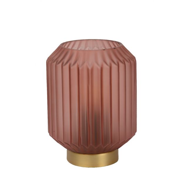 Lucide Sueno - tafellamp - Ø 12,5 x 17 cm - roos
