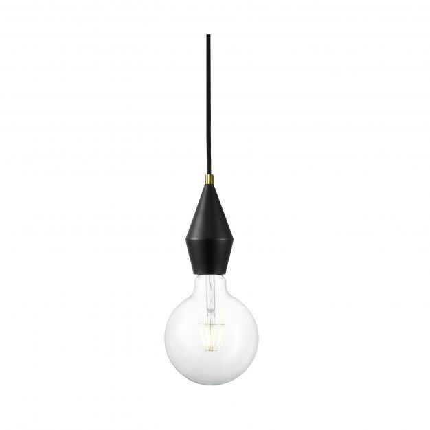 Nordlux Aud - hanglamp - Ø 6,5 x 311,9 cm - zwart