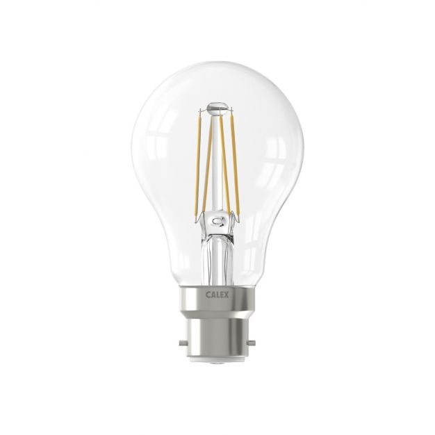 Calex LED lamp - Ø 6 x 10,3 cm - B22 - 7W - dimbaar - 2700K - transparant