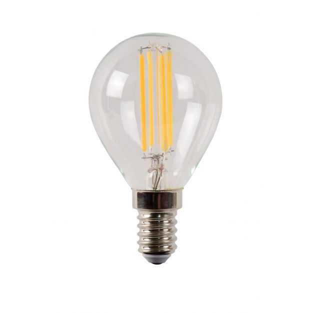 Lucide LED filament lamp - Ø 4,5 x 7,7 cm - E14 - 4W dimbaar - 2700K - transparant