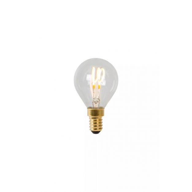 Lucide LED filament lamp - Ø 4,5 x 7,7 cm - E14 - 3W dimbaar - 2700K - transparant