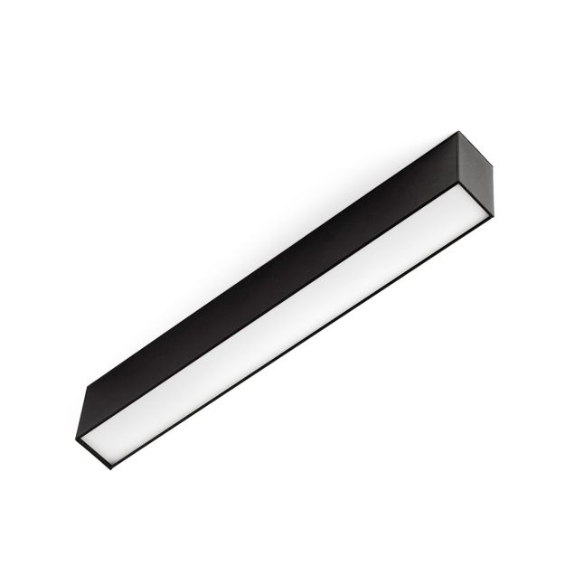 Faro Neso Line - magnetische rail linear - 32 x 3,4 x 5,6 cm - 13W DALI dimbare LED incl. - zwart