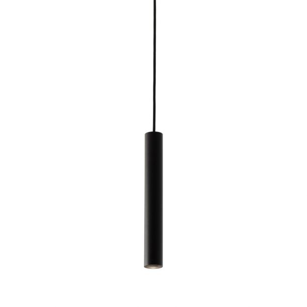 Faro Neso Top - magnetische rail hanglamp - Ø 3,5 x 120 cm - 5W LED incl. - 40° lichtbundel - zwart