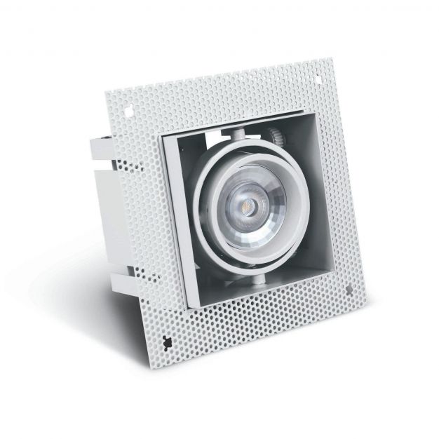 ONE Light Trimless Box - inbouwspot - 89 x 89 mm, 97,5 x 97,5 mm inbouwmaat - wit