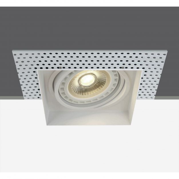 ONE Light R111 Trimless Shop - inbouwspot - 210 x 210 mm, 170 x 170 mm inbouwmaat - wit