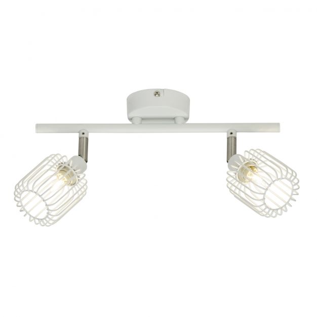 Brilliant Flavian - opbouwspot 2L - 37,5 x 16,5 x 10 cm - wit