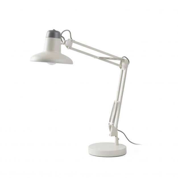 Faro Snap - bureaulamp - 57,3 x 15 x 57 cm - gebroken wit en grijs