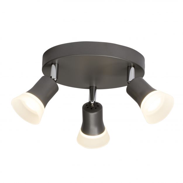 Brilliant Spoti - opbouwspot 3L - 32 cm - 3 x 4W LED incl. - antraciet