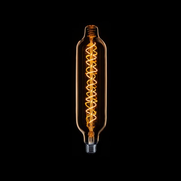 ETH Buis XXL Filament Spiraal LED - E27 - 8W dimbaar - 1800K - goud