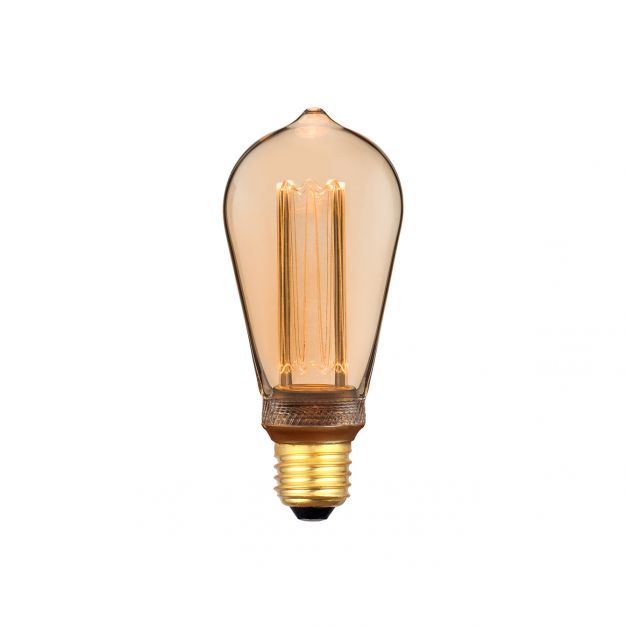 ETH Edison LED Filament ST64 - E27 - 3 stappen dimbaar - 5W - 1800K - goud