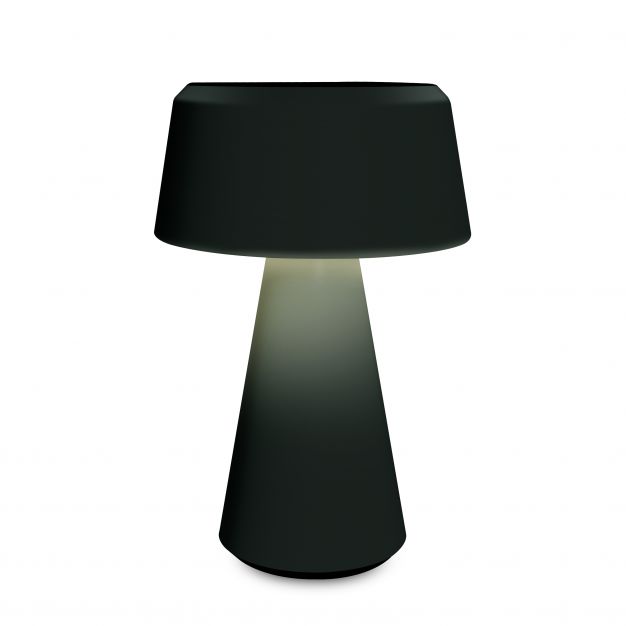 ONE Light Portable Trendy Light - oplaadbare tafellamp - Ø 15 x 22 cm - 3W dimbare LED incl. - IP65 - zwart