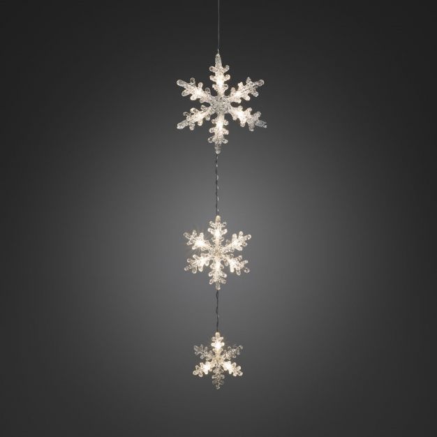 Konstsmide kerstverlichting - lichtgordijn - 21 x 60 cm - wit