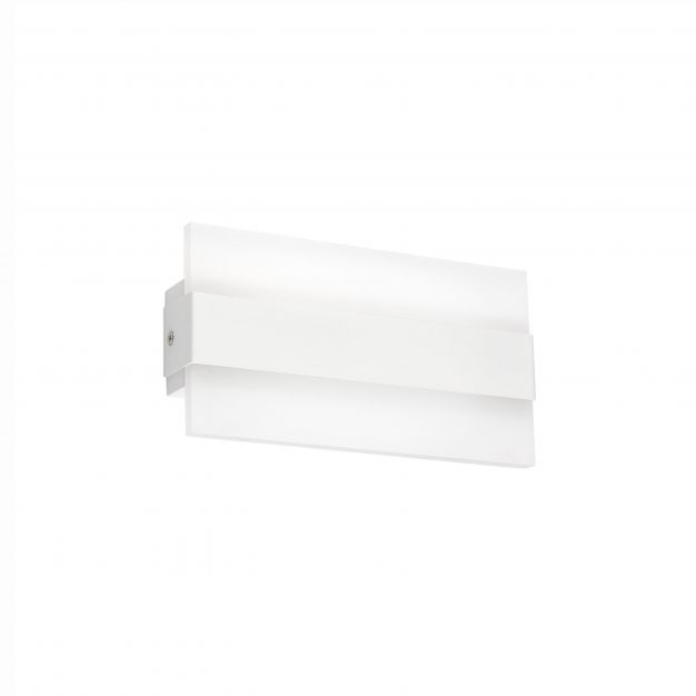 Nova Luce Polso - wandverlichting - 22,5 x 4 x 12 cm - 6W LED incl. - mat wit