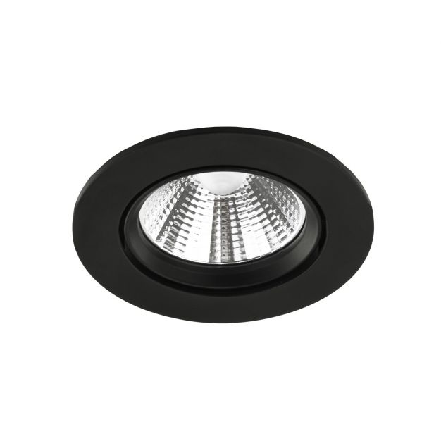 Nordlux Dorado - inbouwspot - Ø 85 mm, Ø 72 mm inbouwmaat - 5,5W dimbare LED incl. - zwart