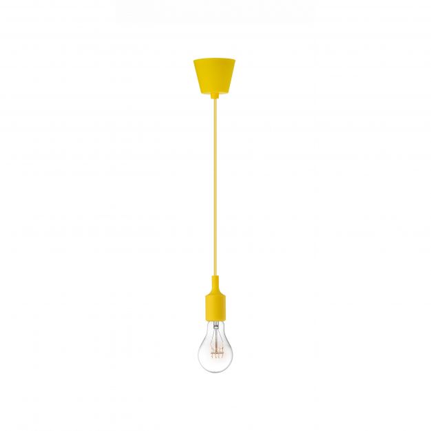 Nova Luce Swing - hanglamp - Ø 4,5 x 100 cm - geel