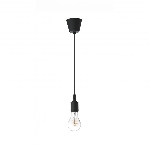 Nova Luce Swing - hanglamp - Ø 4,5 x 100 cm - zwart