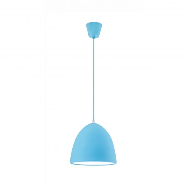 Nova Luce Colori - hanglamp - Ø 22 x 120 cm - blauw