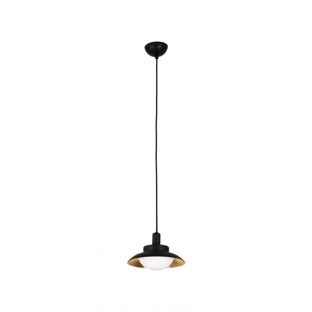 Faro Side - hanglamp - Ø 20 cm - zwart en koper