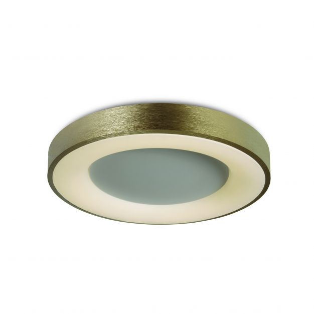 ONE Light Decorative - plafondverlichting - Ø 60 x 8,7 cm - 50W LED incl. - geborsteld goud