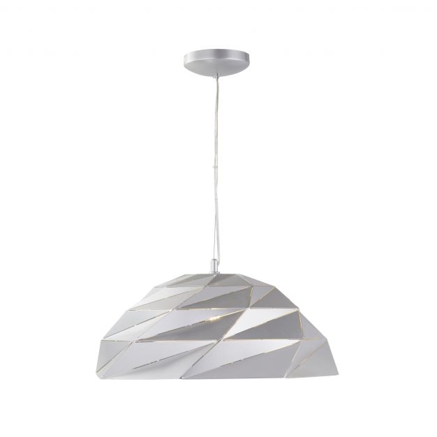Searchlight Origami - hanglamp - Ø 47 x 150 cm - zilver