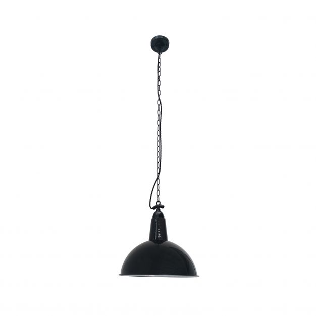 Faro Lou - hanglamp - Ø 52 x 51 cm - glanzend zwart