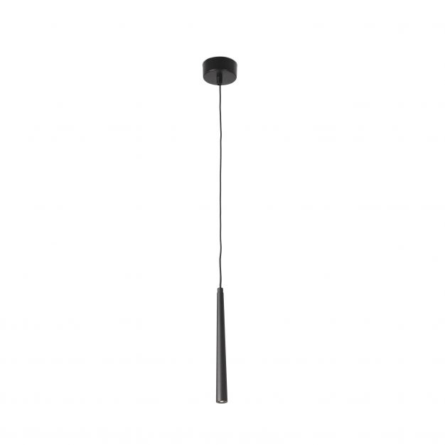 Faro Sabi - hanglamp - Ø 2,5 x 25 cm - 3W LED incl. - mat zwart
