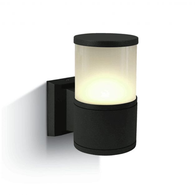 ONE Light E27 Tube Lights - buiten wandverlichting - 10,7 x 21 cm - IP54 - zwart