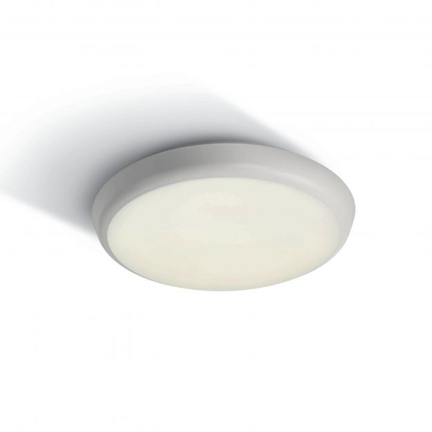 ONE Light Emergency LED Plafo - buiten plafondverlichting - Ø 25 x 5 cm - 12W LED incl. - IP54 - wit - witte lichtkleur
