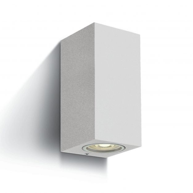 ONE Light GU10 Outdoor Cube Lights - buiten wandverlichting - 7 x 7,7 x 16,5 cm - IP65 - wit