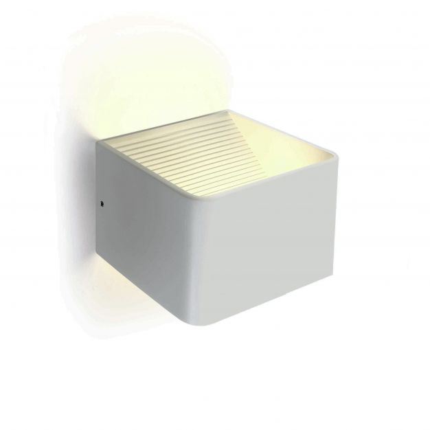 ONE Light Backlight Wall Range - wandverlichting - 10 x 10 x 8 cm - 6W LED incl. - wit