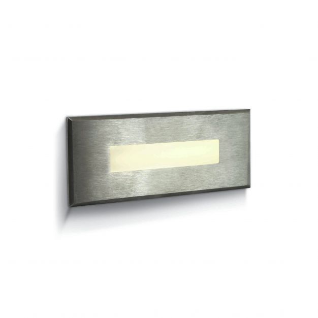 ONE Light Wall Recessed Pro Range - inbouw wandverlichting - 12 x 6,7 x 4,8 cm - 5W LED incl. - IP65 - roestvrij staal