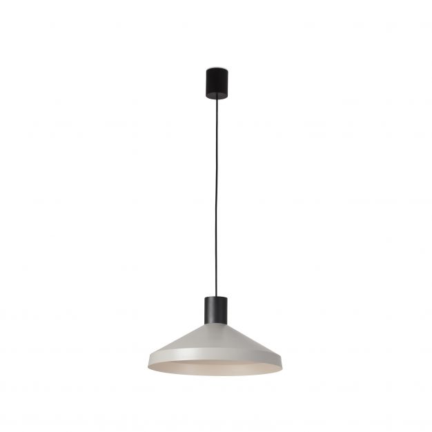 Faro Kombo - hanglamp - Ø 40 x 20.5 cm - grijs en zwart