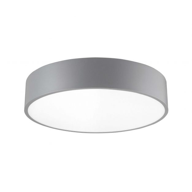 Nova Luce Roda - plafondverlichting - Ø 40 x 10 cm - 30W LED incl. - grijs - warm witte lichtkleur