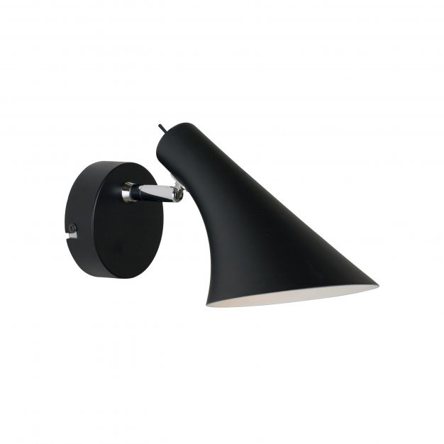 Nordlux Vanila - wandverlichting met schakelaar - 14,5 x 17 cm - zwart