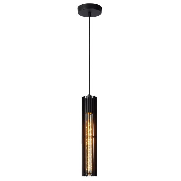 Lucide Lionel - hanglamp - 6,5 x 11 x 180 cm - zwart