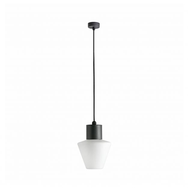 Faro Mistu - hanglamp - Ø 20 x 157,5 cm - IP44 - donkergrijs