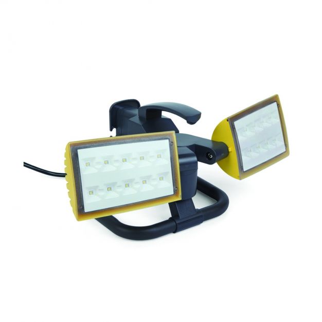 Lutec Peri - werklamp - 35 x 22 x 18 cm - 21W LED incl. - IP54 - donkergrijs