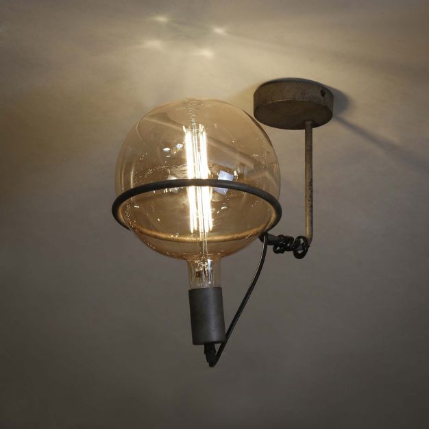Vico Saturn - plafondlamp - 2 x 33 x 25 cm - oud zilver