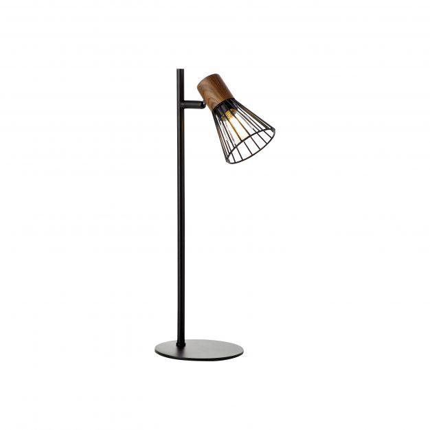 Brilliant Manama - tafellamp - 17 x 13 x 41 cm - zwart