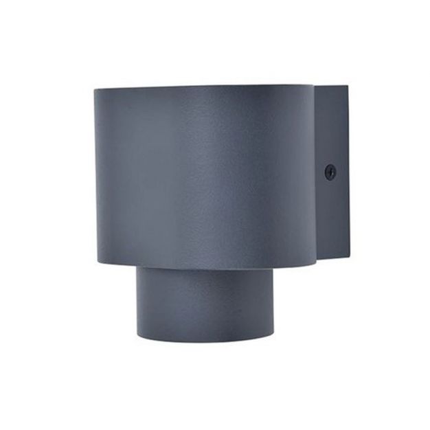 Lutec Cypres - buiten wandlamp - 9,6 x 10,9 x 10,7 cm - IP44 - donker grijs 